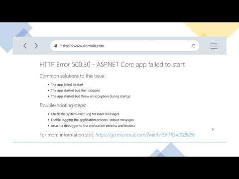What Is Http Error 500 30 